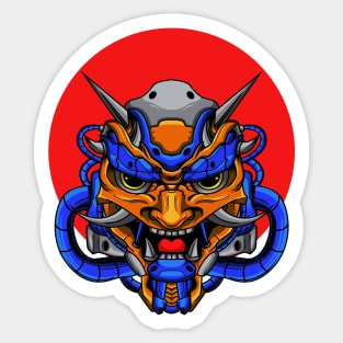 Oni Mecha Colorful Sticker